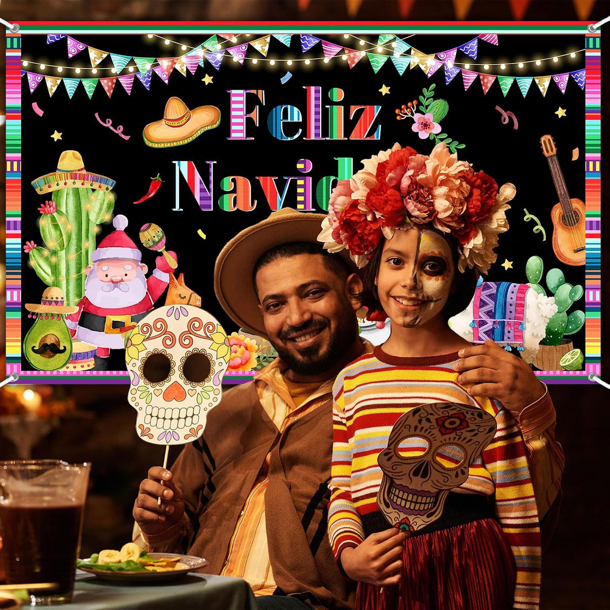 Feliz Navidad Backdrop Mexican Feliz Navidad Decorations Banner