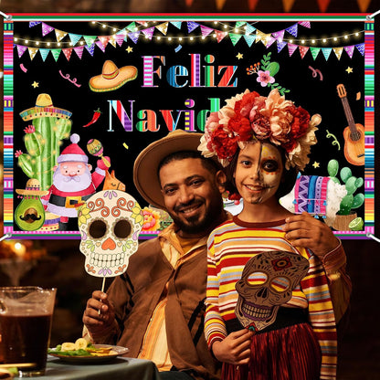 Feliz Navidad Backdrop Mexican Feliz Navidad Decorations Banner