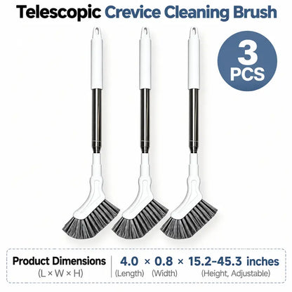 Telescopic Long Handle Crevice Cleaning Tool, Narrow Gap Cleaner for Bathrooms, Floors, Hard-To-Reach Home Improvement Spaces