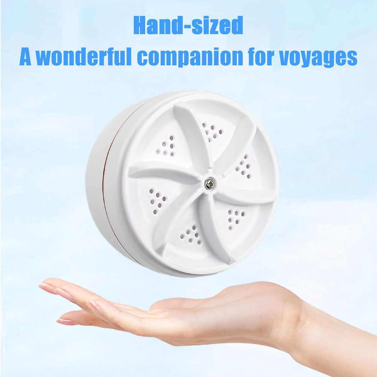 Mini Portable USB Washing Machine | Sink Washing Machine Ultrasonic Turbo Washer for Clothes and Dishes. Perfect for Travel, Business, Camping, Home, College, RV, and Apartments