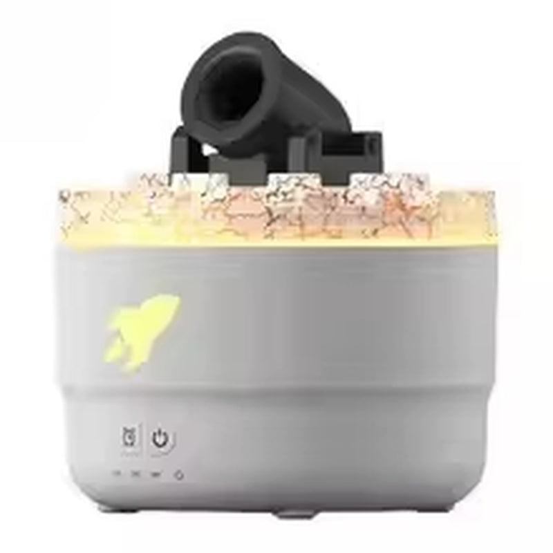 Cannon Blast Aroma Humidifier, Cannon Blast Turret Humidifier Silent Diffuser with Colorful LED Lights, Waterless Auto Shut.