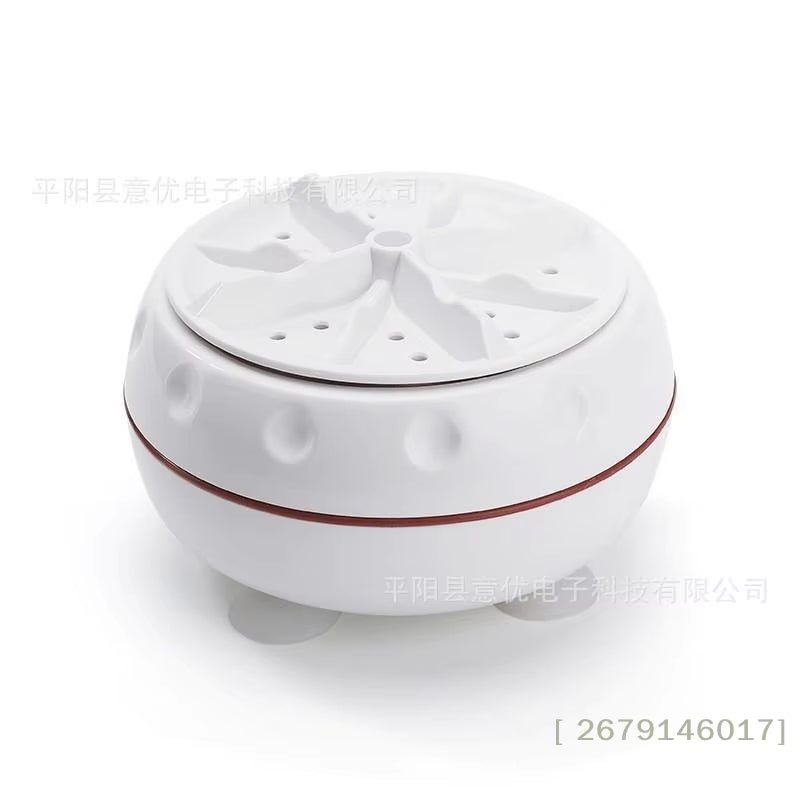 【YY26】1 Piece Travel Home Business Trip USB Rotating Turbine Portable Mini Washing Machine for Socks Underwear Wash Dishes