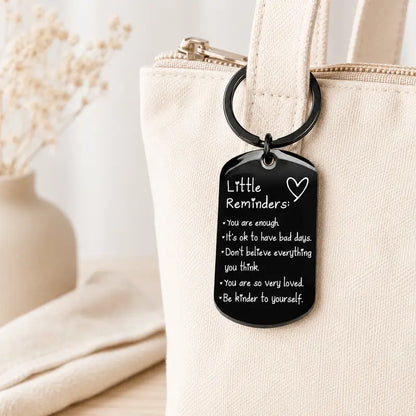 Women'S Minimalist Lightweight "You Are Enough" Slogan Keychain - Unisex Fashion Accessory, Gifts for Women, Gifts Adults, Slogan Keychains