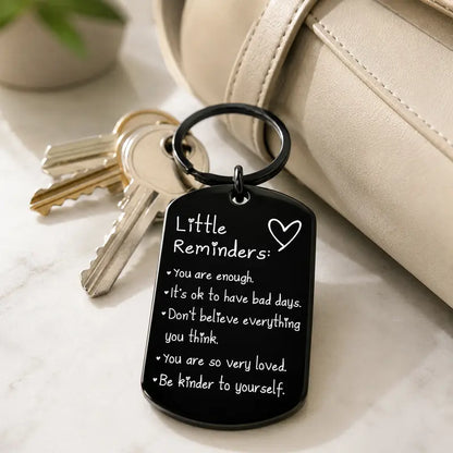 Women'S Minimalist Lightweight "You Are Enough" Slogan Keychain - Unisex Fashion Accessory, Gifts for Women, Gifts Adults, Slogan Keychains