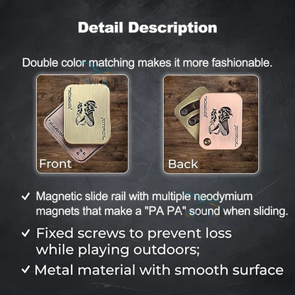 Metal Fidget Push Slider anti Stress Toys for Adults EDC Finger Spinner Poker Relieve Anxiety Toy Portable Pop Magnetic Slider