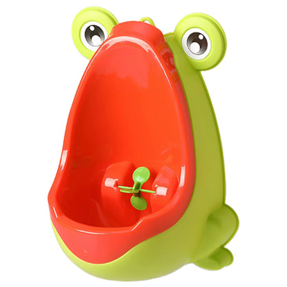 Baby Frogs Potty Training Urinal for Boys Fun Wall-Mounted Toilet Target with Splash-Free Design Easy-Clean Pee Target for Kids