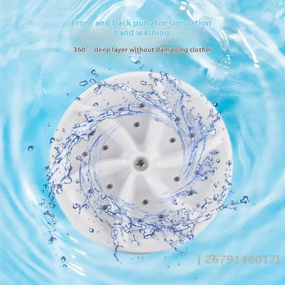 【YY26】1 Piece Travel Home Business Trip USB Rotating Turbine Portable Mini Washing Machine for Socks Underwear Wash Dishes