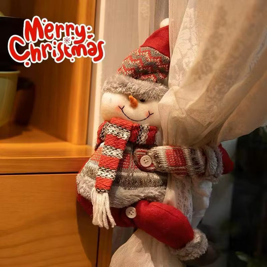 Santa Claus Christmas Atmosphere, Chandelier Decoration, Cute Santa Claus Curtain Buckle, Christmas Pendant, Gift Decoration