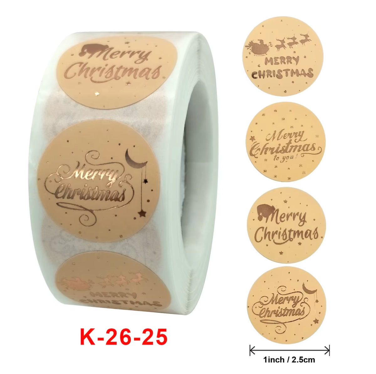 Santa Claus Snowman Christmas Gift Kraft Paper Biscuit Candy Bags Gift Packing Pouch Party Dessert Bar Bag Snack Cookie Stickers