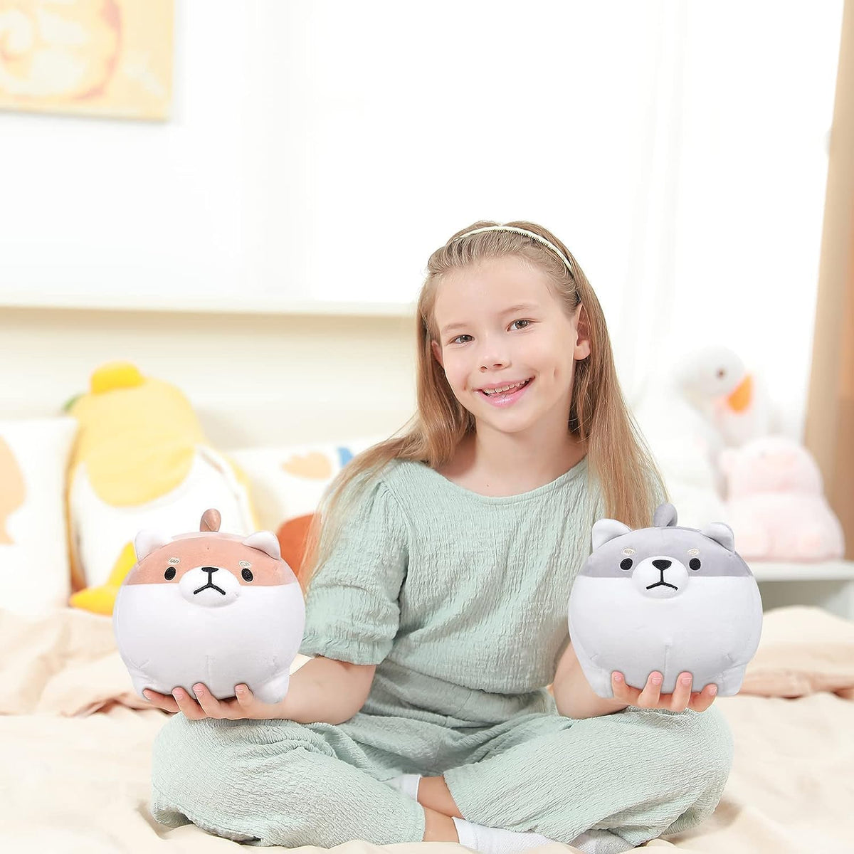 Corgi Plush-8'' Shiba Inu Plush, Corgi Plushies Stuffed Animal Dog Plushie, Kawaii Plushies Anime Plush Kawaii Body Pillows Shiba Inu Gift for Kids
