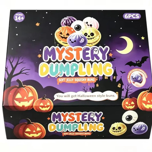 Halloween Cute Scary Ghost Maruko Mochi Squishy Toy Set - Soft Stretchy Squeeze Stress Relief Fidget Toys, Mini Portable Kids Sensory Item, Party Treat Bag Filler & Quirky Whimsical Gifts,Home Decor