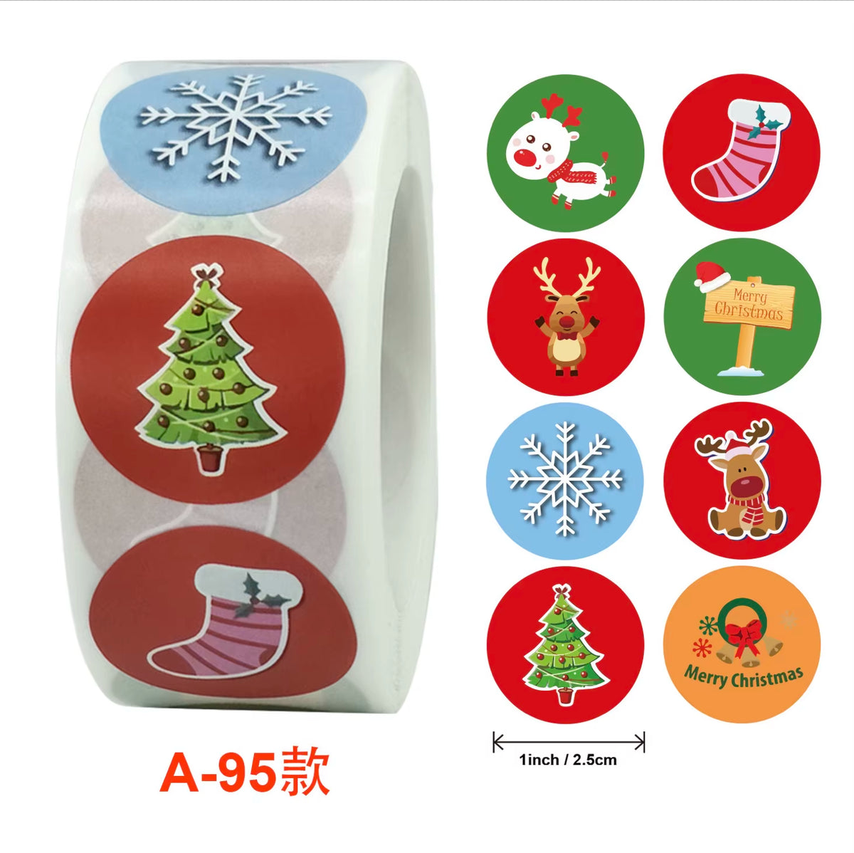 Santa Claus Snowman Christmas Gift Kraft Paper Biscuit Candy Bags Gift Packing Pouch Party Dessert Bar Bag Snack Cookie Stickers