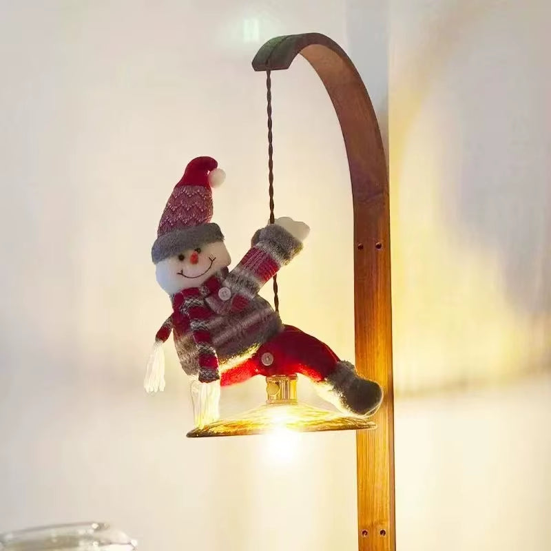 Santa Claus Christmas Atmosphere, Chandelier Decoration, Cute Santa Claus Curtain Buckle, Christmas Pendant, Gift Decoration