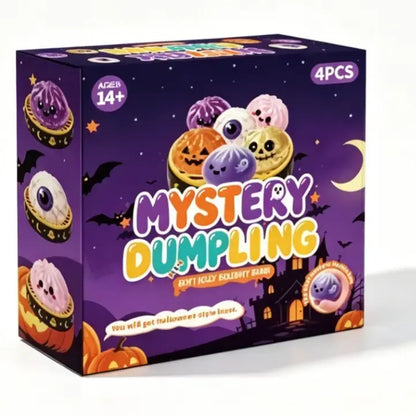 Halloween Cute Scary Ghost Maruko Mochi Squishy Toy Set - Soft Stretchy Squeeze Stress Relief Fidget Toys, Mini Portable Kids Sensory Item, Party Treat Bag Filler & Quirky Whimsical Gifts,Home Decor