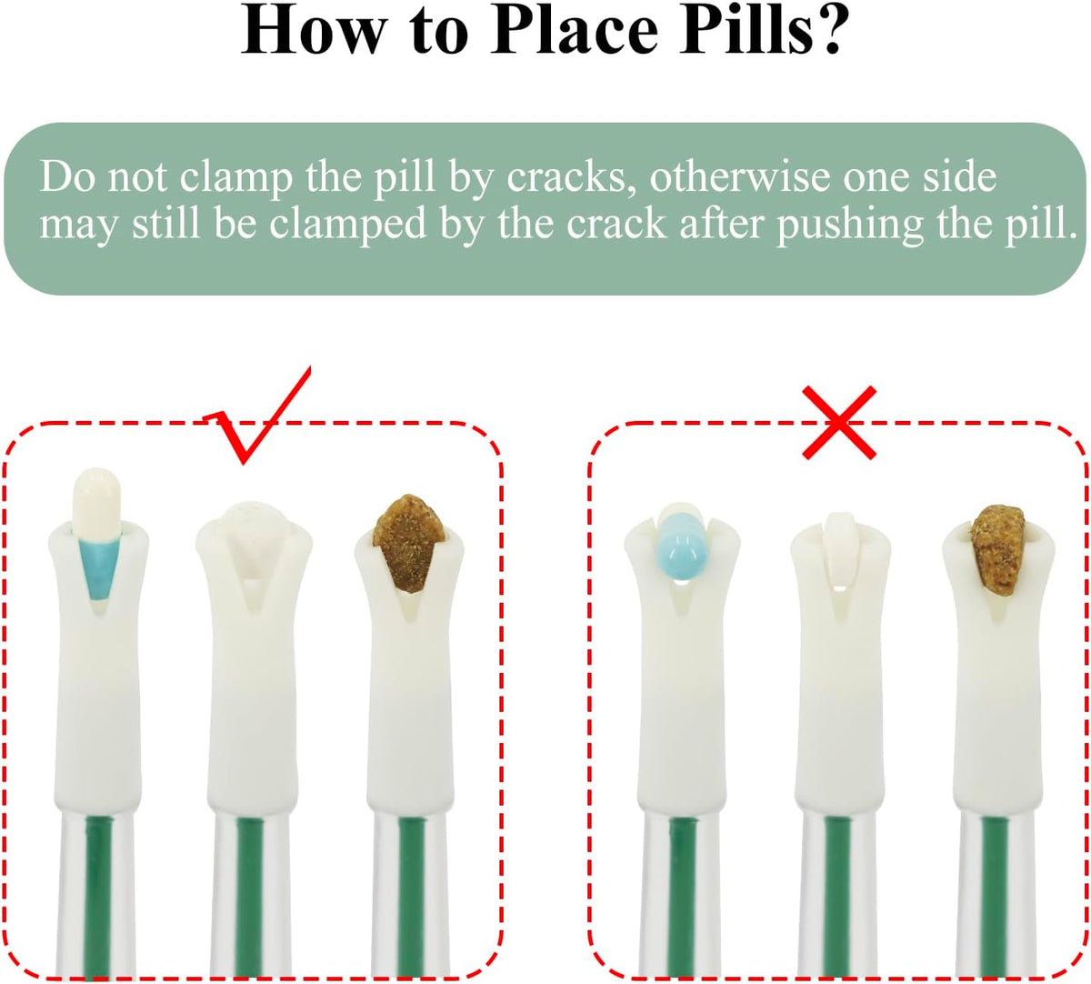 Cat Pill Shooter, Pet Pill Gun for Cats and Dogs, Pet Medicine Dispenser for Small Animals, Dog Piller Shooter with Fixed Soft Tip (Anti-Fall)