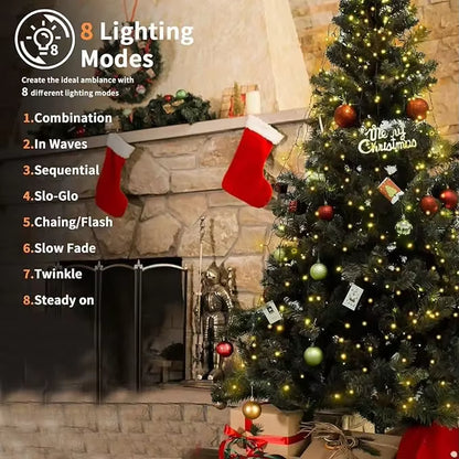 Led Christmas Tree Lights New Year'S Garland String for Patio Garden 1.5M/2M/3M Waterfall Light Christmas Decoration 2025
