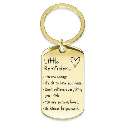 Women'S Minimalist Lightweight "You Are Enough" Slogan Keychain - Unisex Fashion Accessory, Gifts for Women, Gifts Adults, Slogan Keychains