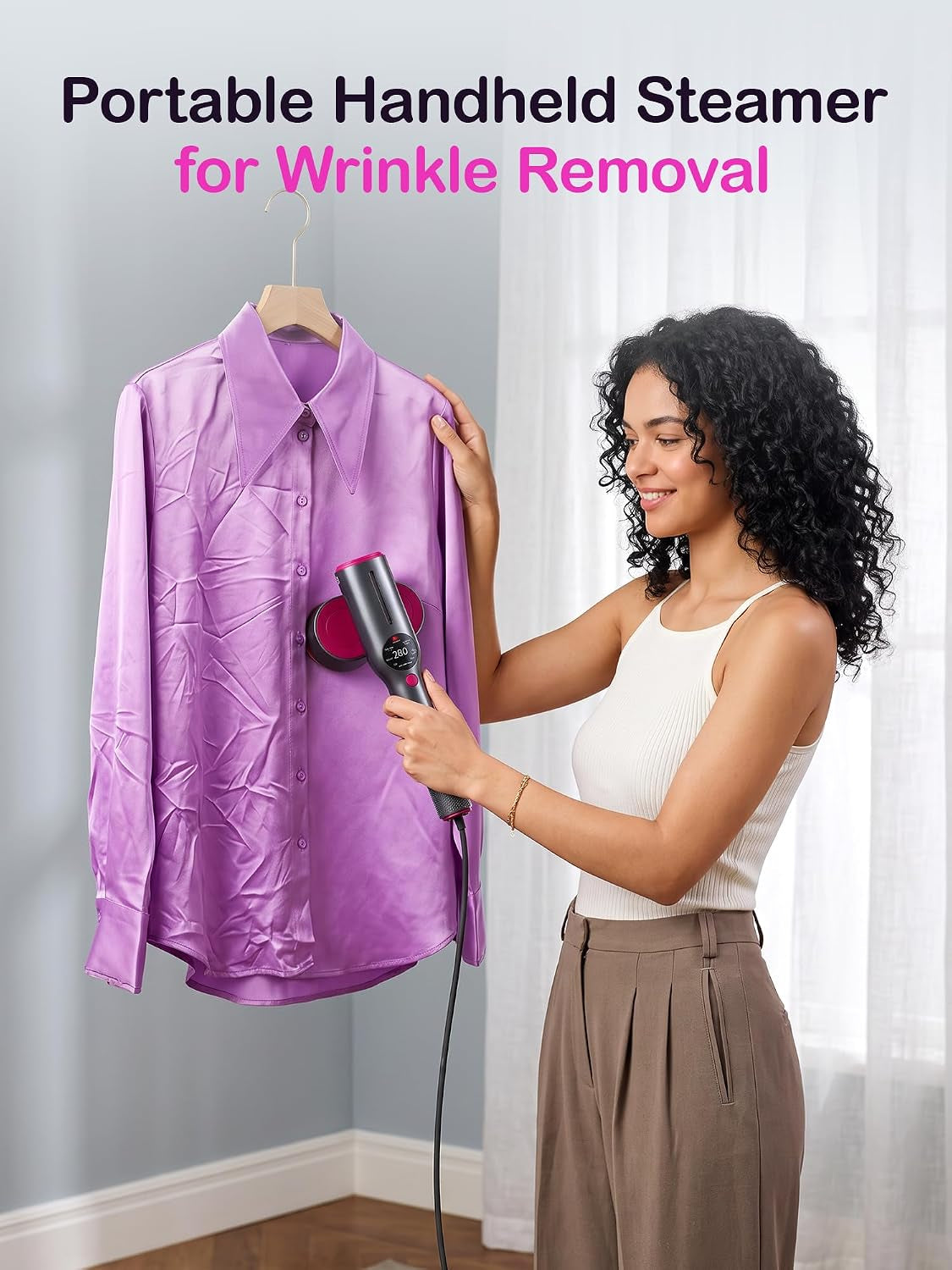 2 in 1 Handheld Garment Steamer and Iron for Clothes Travel Size