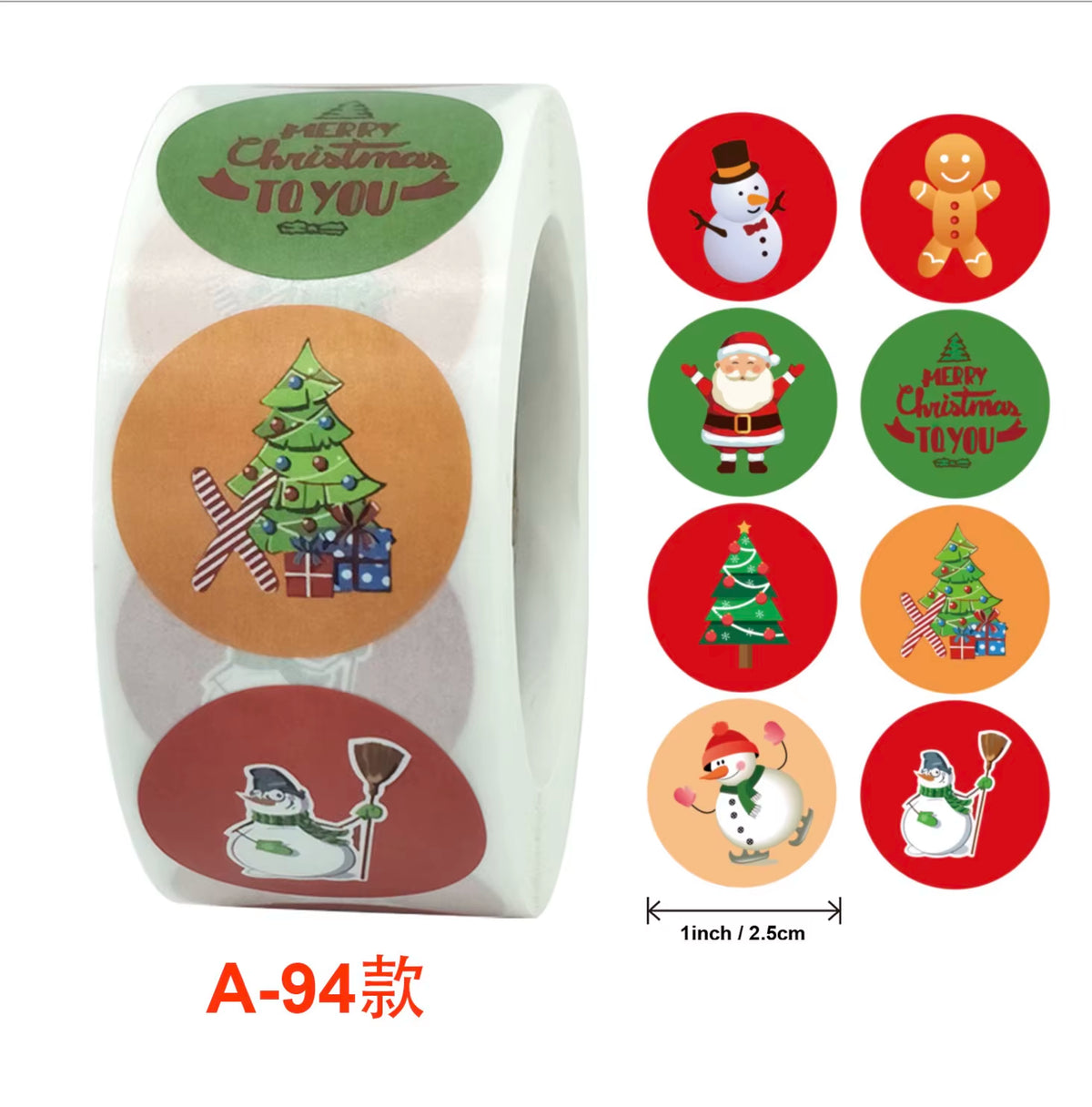 Santa Claus Snowman Christmas Gift Kraft Paper Biscuit Candy Bags Gift Packing Pouch Party Dessert Bar Bag Snack Cookie Stickers