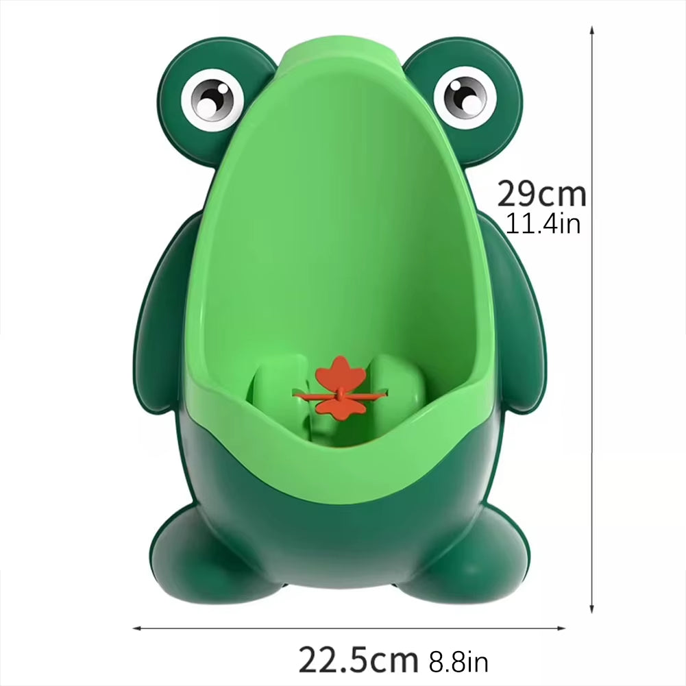 Baby Frogs Potty Training Urinal for Boys Fun Wall-Mounted Toilet Target with Splash-Free Design Easy-Clean Pee Target for Kids