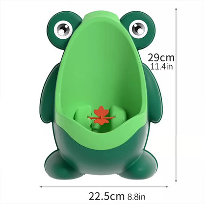Baby Frogs Potty Training Urinal for Boys Fun Wall-Mounted Toilet Target with Splash-Free Design Easy-Clean Pee Target for Kids