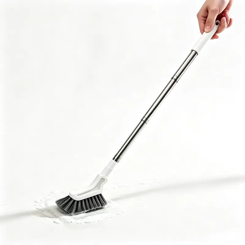 Telescopic Long Handle Crevice Cleaning Brush, Narrow Gap Cleaner for Bathroom, Toilet, Floors, Windows & Hard-To-Reach Spaces